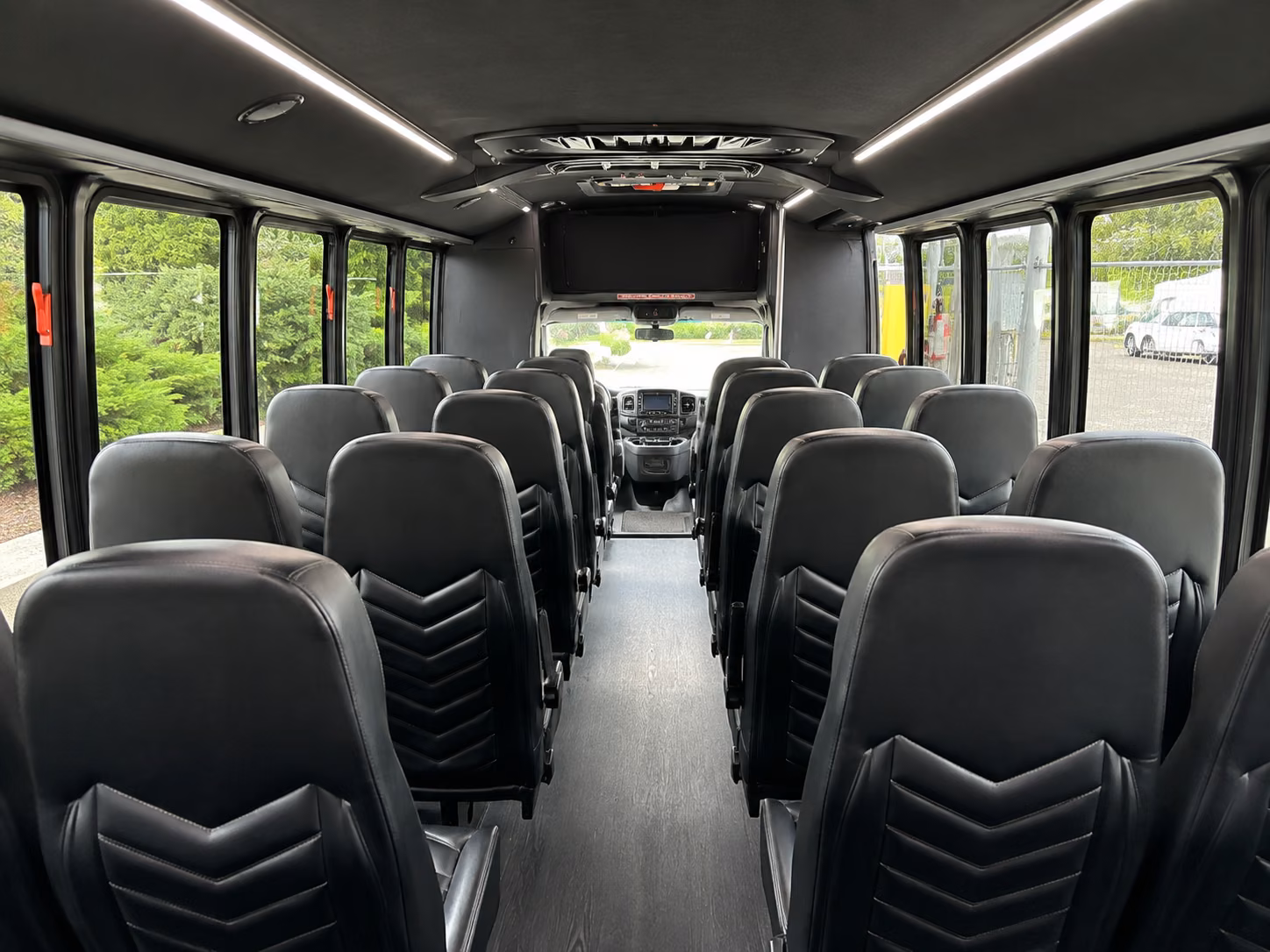 midland 18 passenger minibus inside