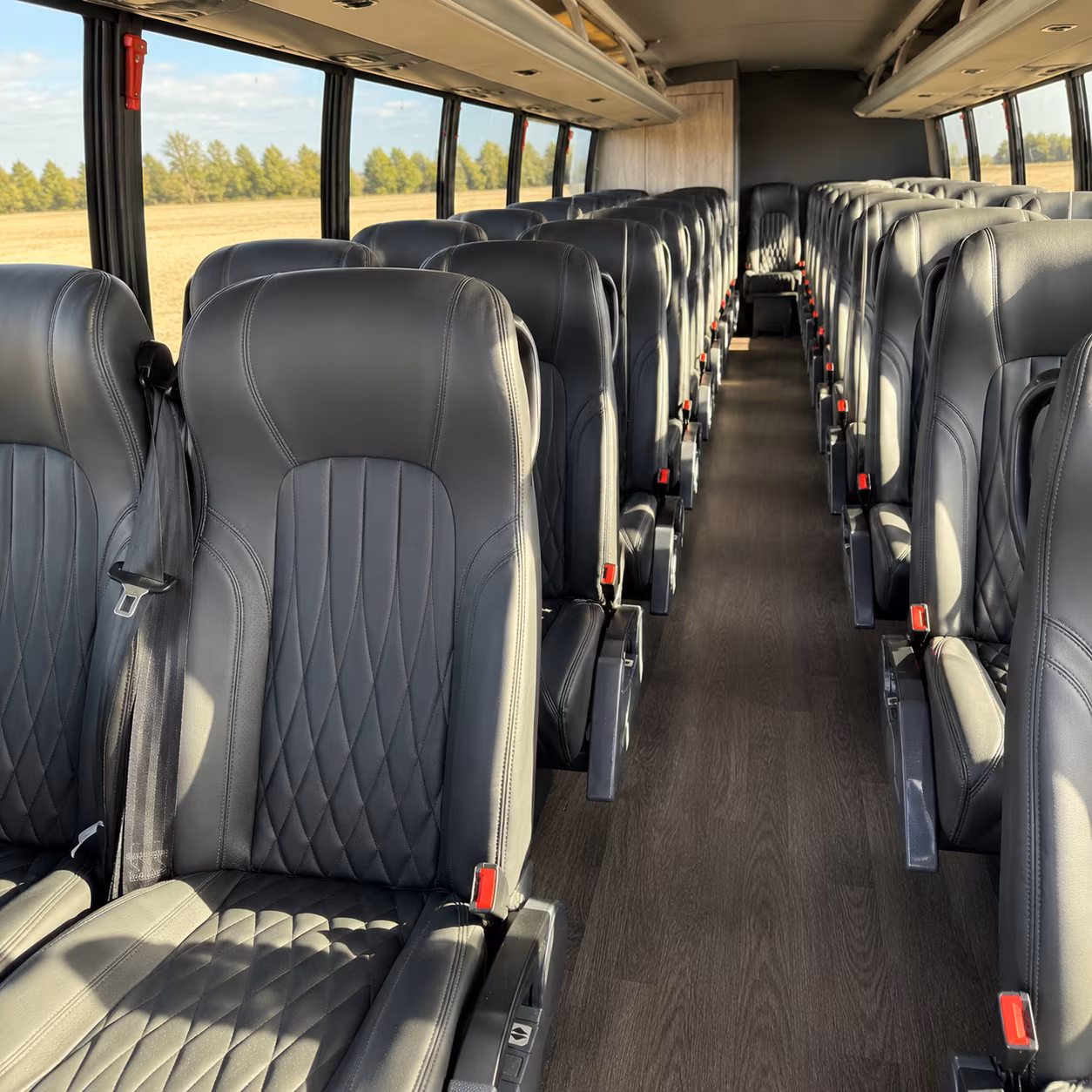 midland 25 passenger minibus interior