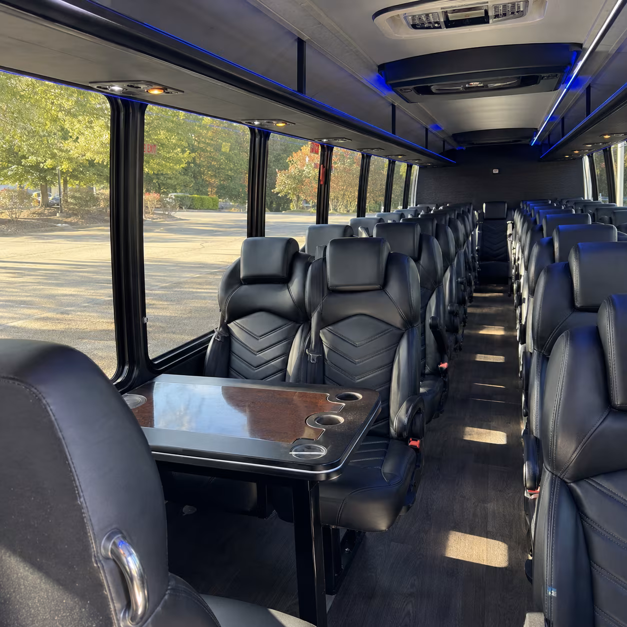midland 28 passenger minibus inside