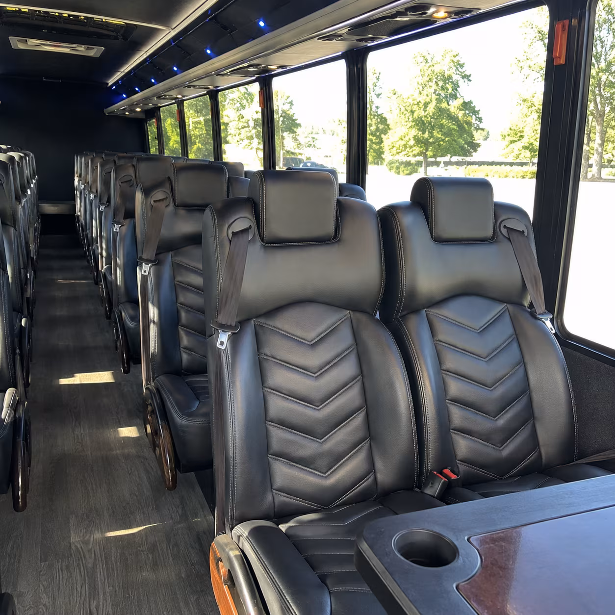 midland 35 passenger minibus interior