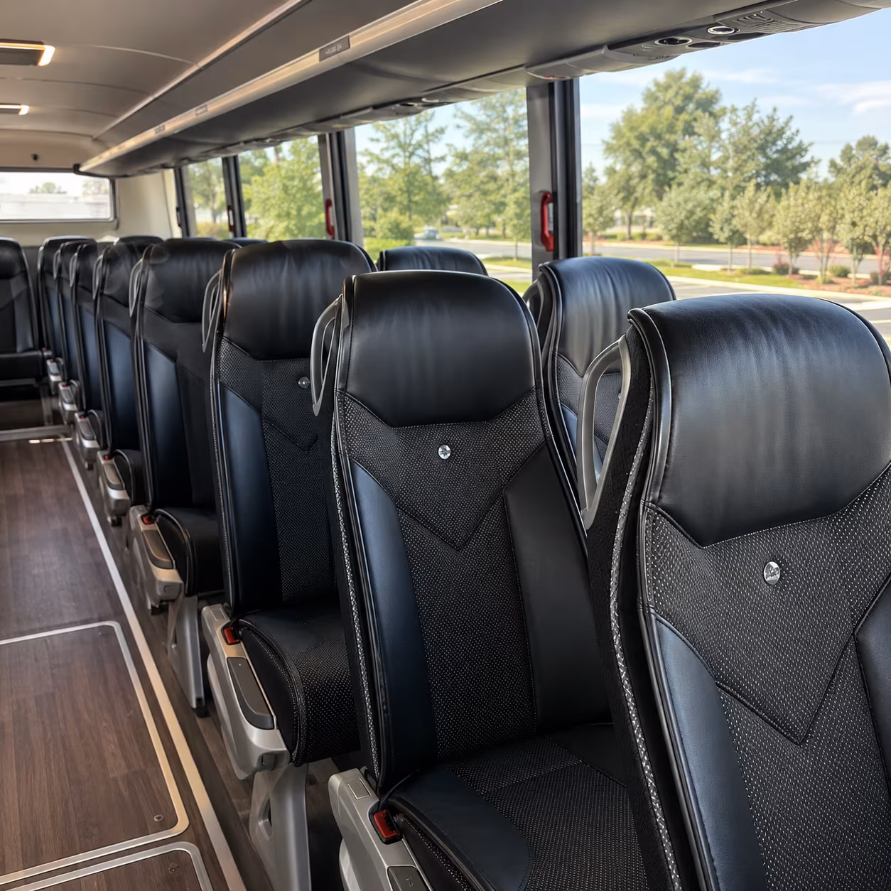 midland 45 passenger charter bus interior