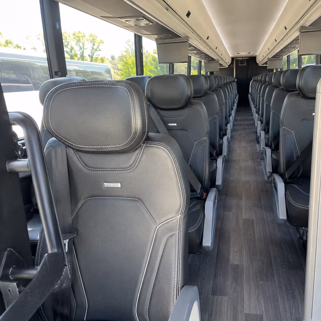 midland 47 passenger charter bus interior