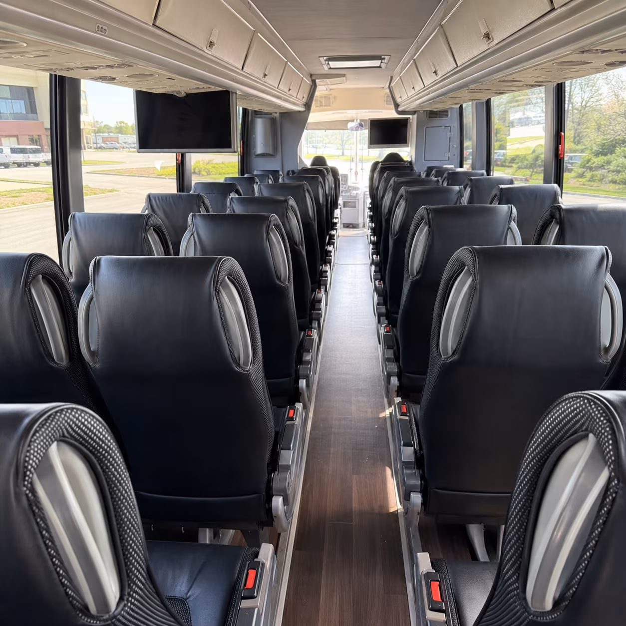 midland 56 passenger charter bus inside