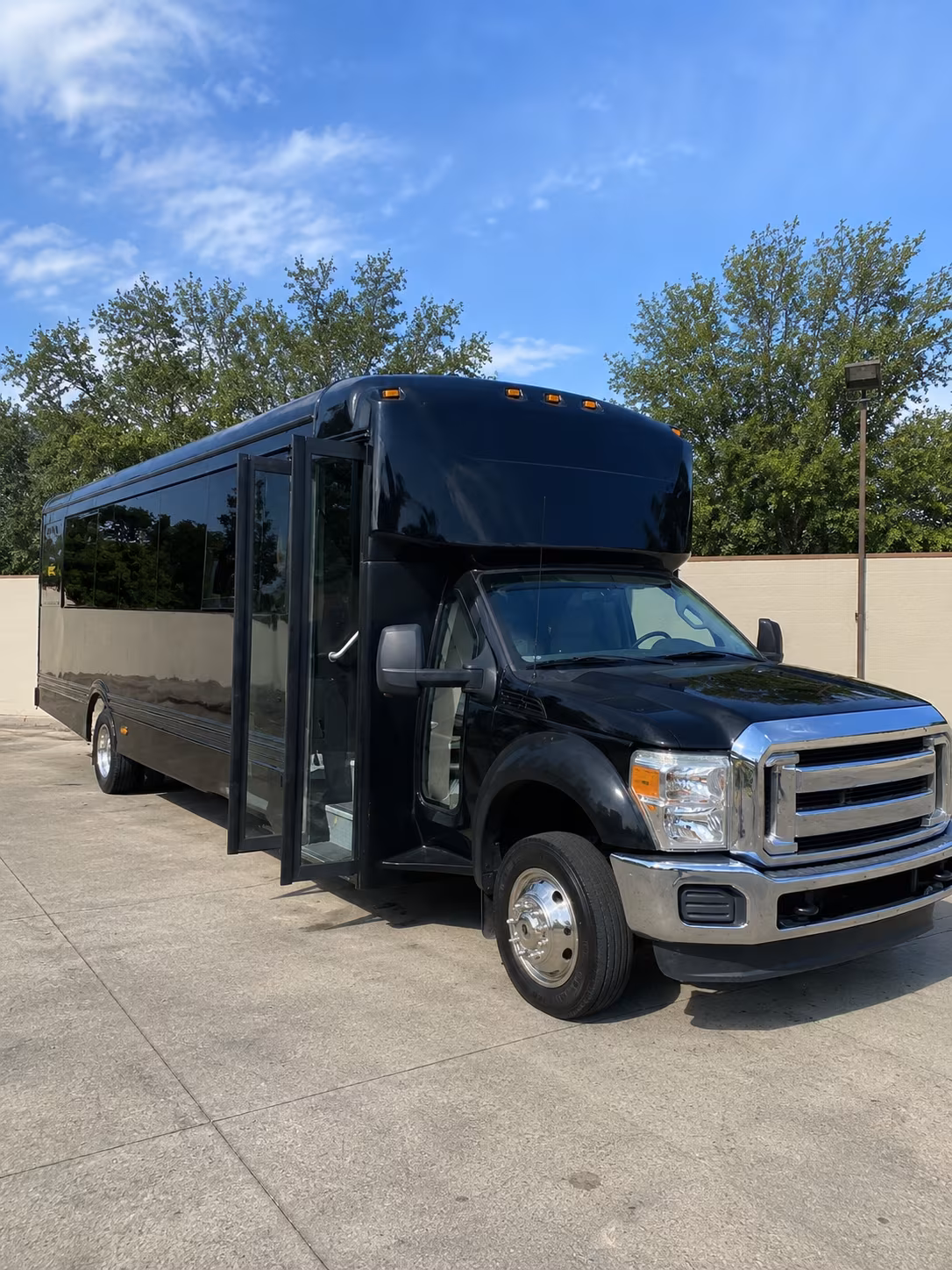 rehearsal dinner transportation buses in midland texas